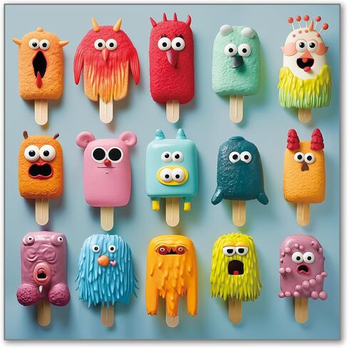 500 Pieces Jigsaw Puzzles for Adults and Teens and Kids Family Happy Gift Colorful Popsicles (Monster Popsicles) in Saudi Arabia
