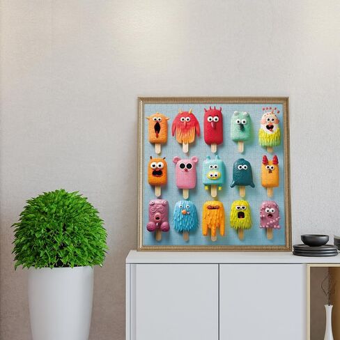 500 Pieces Jigsaw Puzzles for Adults and Teens and Kids Family Happy Gift Colorful Popsicles (Monster Popsicles) in Saudi Arabia