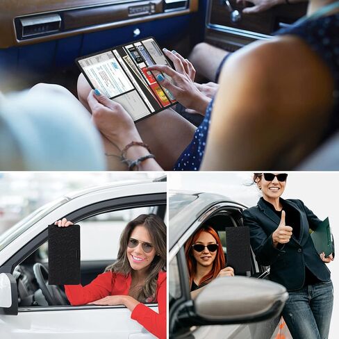 Car Registration & Insurance Card Holder：Auto Glove Box Document Organizer Leather Vehicle Travel License Wallet Accessories for Women Men（black） in Saudi Arabia