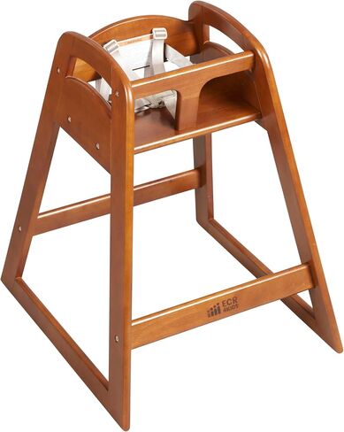 ECR4Kids ASATT High Chair, Toddler Chair, Dark Walnut in Saudi Arabia