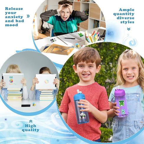 66 قطعة من الملصقات الحسية Scettar، ملصقات حسية للقلق، ملصقات تهدئة المزاج، شرائط تهدئة للملصقات الحسية القلق، ملصقات تهدئة للأطفال، ملصقات زن باتش لتهدئة المزاج للأطفال in Kuwait