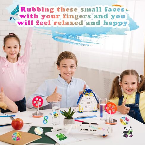 66 قطعة من الملصقات الحسية Scettar، ملصقات حسية للقلق، ملصقات تهدئة المزاج، شرائط تهدئة للملصقات الحسية القلق، ملصقات تهدئة للأطفال، ملصقات زن باتش لتهدئة المزاج للأطفال in Kuwait