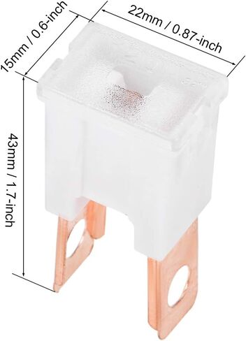uxcell Cartridge Fuse 32V 120A Male Terminal Blade J Case Box for Truck 4pcs in Saudi Arabia