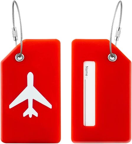 4 Pack Luggage Tag, Baggage Handbag School Bag Suitcase Tag Label with Name ID Card in Kuwait