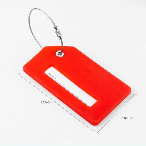 4 Pack Luggage Tag, Baggage Handbag School Bag Suitcase Tag Label with Name ID Card in Kuwait