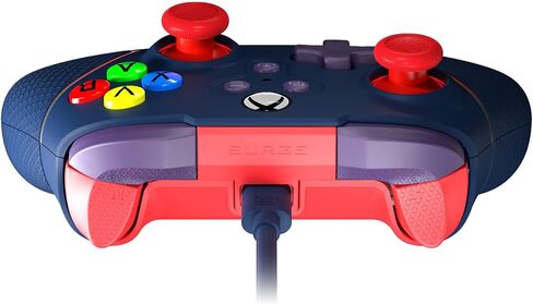 Wired Controller for Xbox Series X|S, Xbox One & Windows 10/11 PC - Junior Controller with LED Lighting, Non-Slip Grip, Rumble Feedback - Surge Livewire Microwatt (Blue) in Kuwait