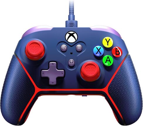Wired Controller for Xbox Series X|S, Xbox One & Windows 10/11 PC - Junior Controller with LED Lighting, Non-Slip Grip, Rumble Feedback - Surge Livewire Microwatt (Blue) in Kuwait