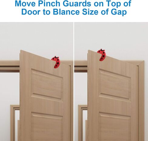 6PCS Finger Pinch Guard+5PCS Colorful Door Stopper Wall Protector, Baby Proofing Doors Made with Soft Foam Cushion Yet Durable,Cartoon Animal Door Stopper, Prevent Finger Pinch Injuries in Kuwait