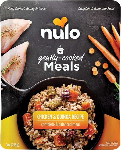 وجبات نولو المطبوخة بلطف، طعام الكلاب الرطبة الكامل والمتوازن للبالغين، لحم البقر والبطاطا الحلوة، 9 أونصة، 8 قطع in Kuwait