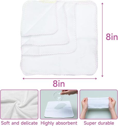 64 عبوة مناديل مبللة للأطفال قابلة لإعادة الاستخدام مع موزع، مناديل مبللة من القطن الطبيعي للأطفال، مناديل حفاضات صديقة للبشرة لمسح وجه جسم الطفل ويديه، تتضمن حقيبة واقية للغسيل في الغسالة in Kuwait