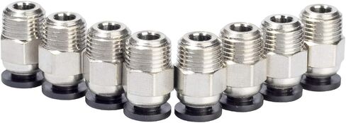 موصلات أنبوب UniTak3D Bowden PC4-M6 وصلات Bowden Extruder لطابعات Ender V2 Ender 3 Pro CR10 I3 Mega Chiron Series ثلاثية الأبعاد (عبوة من 8 قطع) in Kuwait