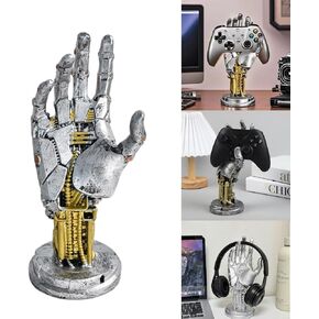 Game Controller Holder for PS5 PS4 Xbox Universal Headphone Stand & Controller Gamer Gifts Gaming Accessories for Desk Decorations Mechanical Hand Statue in Saudi Arabia