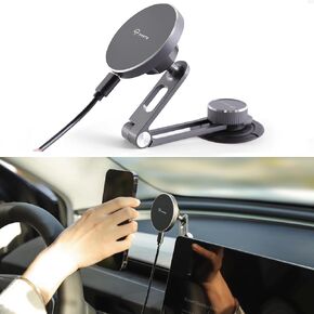 TPARTS Foldable Magnetic Car Cellphone Mount for Tesla Model 3/Y/X/S in Kuwait