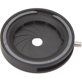 Adjustable Iris Aperture Diaphragm 1.2 to 18mm, Manual Lens Adapter with 12 Blades, Aluminum Alloy Iris Diaphragm for Camera Microscope and Optical Instruments in Saudi Arabia