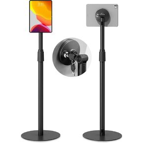 monTEK Anti-Theft Tablet Floor Stand, Security Lock, Fit 7-15", Black in Kuwait