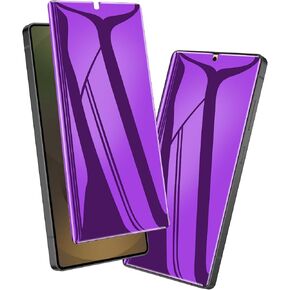 LYWHL 2 Pack for Samsung Galaxy S24 Ultra Privacy Screen Protector, Purple Anti-Blue Light Eye Protection Anti-Spy Full Adhesive Flexible Film, Compatible Fingerprint Touch Sensitive in Saudi Arabia