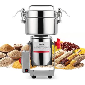 Heavy-Duty Electric Grain Mill Grinder – 2000W 750g Capacity 304 Stainless Steel Commercial Grade for Grinding Dry Grains, Coffee, Spices – High-Speed Motor, Easy Clean, Overload Protection in Saudi Arabia