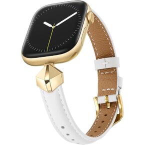 WFEAGL Slim Leather Band Compatible with Apple Watch for Women in Saudi Arabia