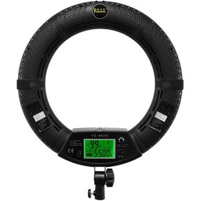 96W 18" LED Ring Light Kit FE-480II Black Photo Studio Video Portrait Selfie Makeup Youtub Lighting Bicolor with Remote, Phone/Camera Holder, Mirror, Light Stand, Batteries&Chargers, Carry Bag in Saudi Arabia