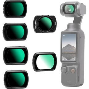 GREEN.L Variable ND2-32 & 1/4 Black Mist Filter for DJI Osmo Pocket 3, Magnetic 2-in-1 ND Cinematic Filter, HD Multi-Coated Optical Glass for Cinematic Video in Kuwait