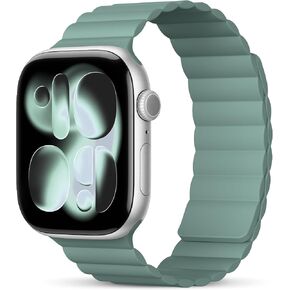Magnetic Sport Bands for Apple Watch Band 40mm 38mm 41mm 42mm 44mm 45mm 46mm Women Men, Silicone Loop Strap Wristband for Apple Watch Ultra 3 2 1 Series 11 10 9 8 7 6 5 4 3 2 1 SE in Saudi Arabia