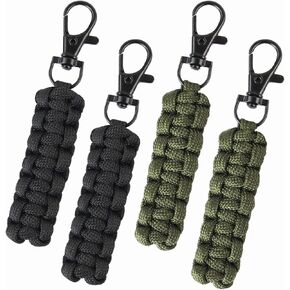 4pcs Paracord Zipper Pull Replacement with Metal Clasp Backpack Pull Tab in Saudi Arabia