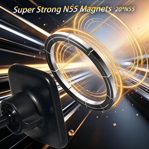 BMW Aluminum Alloy Magnetic Cell Phone Holder for 2025-2026 X3 2/3/4 Series, 2024-2026 X5 X6 i5 5 Series, 2023-2026 X7 XM i7 7 Series, 360°Rotation OEM Fit No Damage Car Accessories in Kuwait