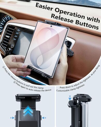 Z Fold 8 7 Car Mount Holder, Car Vent Phone Mount for Z Fold Tablet iPhone in Saudi Arabia