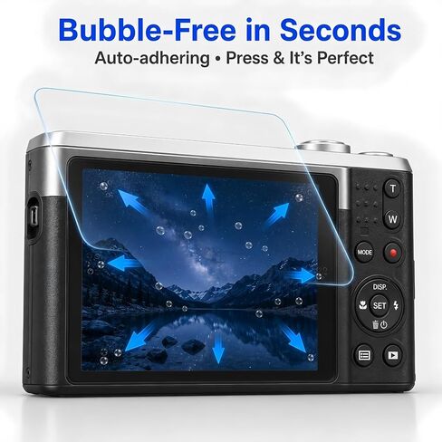 Model-Specific Custom Fit for KODAK Pixpro C1 Camera Screen Protector – 3-Pack, 0.3mm 9H Hardness Tempered Glass, Full-Screen Edge-to-Edge, Bubble-Free, Anti-Scratch, Easy Installation in Saudi Arabia