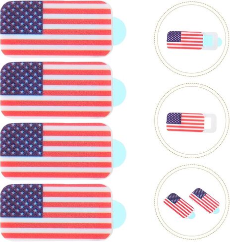 Alipis 4 Pcs American Flag Pattern Webcam Covers for Laptop and Phones, Abs Material Sliding Privacy Lens Covers, Sturdy and Easy to Carry for Many Occasions in Kuwait