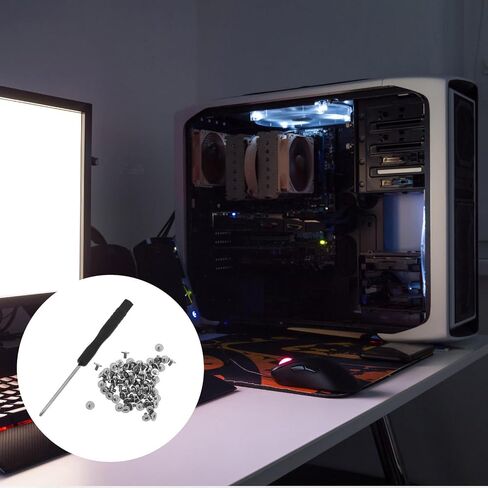 ibasenice Metal M.2 SSD Mounting Screws with Screwdriver for Laptop and Mini PC Repairing, Space-Saving Design and Efficient Installation, Compatible with Motherboard and SSD Drive in Kuwait