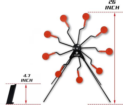 Atflbox Ferris Wheel Metal Resetting Mobile Shooting Targets for Pistol Airgun Air Rifle in Saudi Arabia