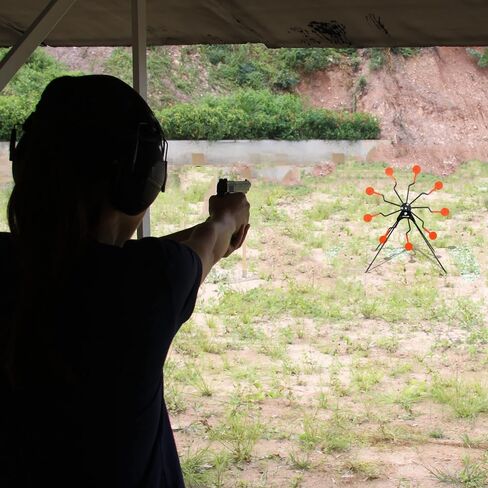 Atflbox Ferris Wheel Metal Resetting Mobile Shooting Targets for Pistol Airgun Air Rifle in Saudi Arabia