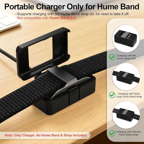 متوافق مع شاحن Hume Band 1.0، حافظة شحن سريعة وآمنة مع USB-A | شاحن محمول للسفر، ملحقات كابل استبدال، محطة شحن لفرقة هيوم الصحية 1.0 in Kuwait