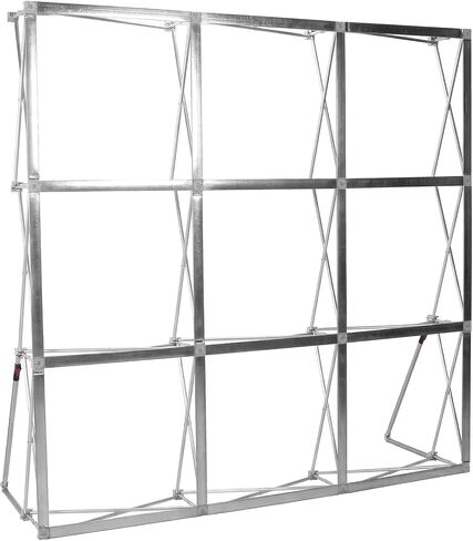 Portable Backdrop Booth Frame with Storage Bag & Cable Ties Foldable Support Bracket Lightweight Reinforced Back Support Frame for Wedding Exhibition Events in Saudi Arabia
