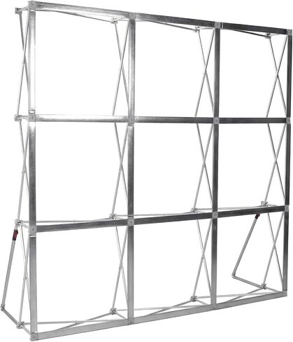 Portable Backdrop Booth Frame with Storage Bag & Cable Ties Foldable Support Bracket Lightweight Reinforced Back Support Frame for Wedding Exhibition Events in Saudi Arabia