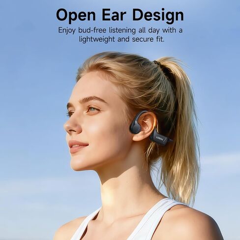 LOBKIN Bone Conduction Headphones Bluetooth 6.0 - Open Ear Headphones for Sports, IPX7 Waterproof Wireless Earphones, 25g Ultra-Light & Secure Fit, 10H Battery, for Running, Cycling, Workout in Kuwait