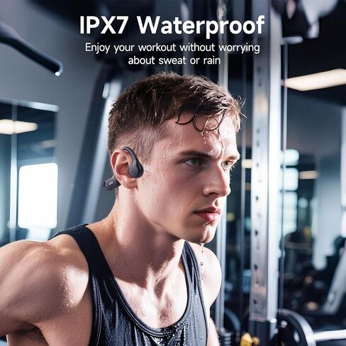 LOBKIN Bone Conduction Headphones Bluetooth 6.0 - Open Ear Headphones for Sports, IPX7 Waterproof Wireless Earphones, 25g Ultra-Light & Secure Fit, 10H Battery, for Running, Cycling, Workout in Kuwait