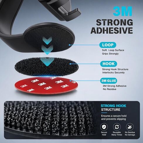 YUHENG Car Phone Holder for Dashboard, Adhesive Bendable Arm Phone Mount in Saudi Arabia
