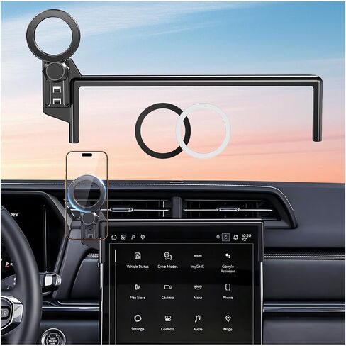 Car Phone Holder for GMC Terrain 2027 2026 2025 with 15-Inch Screen, 360° Rotation Magnetic Cell Phone Mount, Compatible with Magsafe, Does Not Affect Air Vent, Black in Kuwait