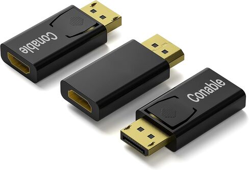 3 Pack 4K DisplayPort to HDMI Adapter, Uni Directional DP to HDMI Connector in Kuwait