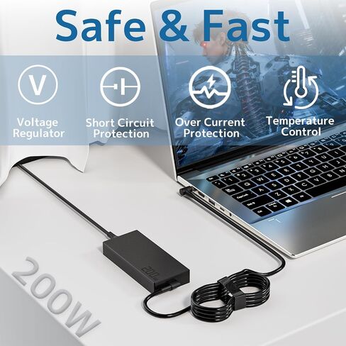 200W Charger Compatible with ASUS ROG TUF Gaming Laptop Power Adapter in Kuwait