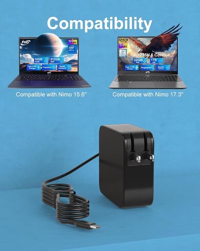 65W USB C Charger Compatiable with ASUS Nimo Laptop in Saudi Arabia