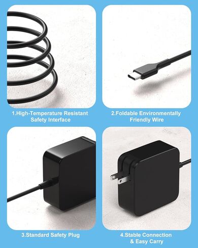 65W USB C Charger Compatiable with ASUS Nimo Laptop in Saudi Arabia