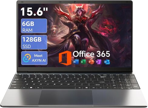 15.6'' AI Laptop with Office 365 6GB RAM 128GB SSD Win 11 Laptops in Saudi Arabia