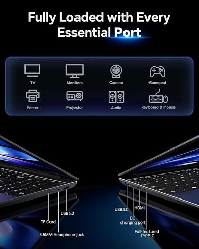 15.6'' AI Laptop with Office 365 6GB RAM 128GB SSD Win 11 Laptops in Saudi Arabia