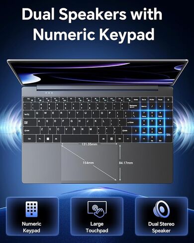 15.6'' AI Laptop with Office 365 6GB RAM 128GB SSD Win 11 Laptops in Saudi Arabia