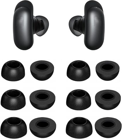 Foam Eartips Compatible with Soundcore Liberty 5 Pro, 6 Pairs S/M/L Sizes Soft Memory Foam Replacement Tips, Compatible with Soundcore Liberty 5 Pro 6 Pairs Black in Saudi Arabia