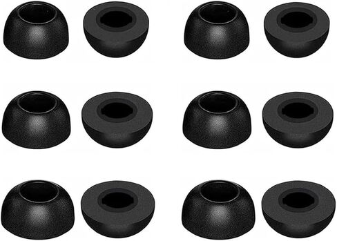 Foam Eartips Compatible with Soundcore Liberty 5 Pro, 6 Pairs S/M/L Sizes Soft Memory Foam Replacement Tips, Compatible with Soundcore Liberty 5 Pro 6 Pairs Black in Saudi Arabia