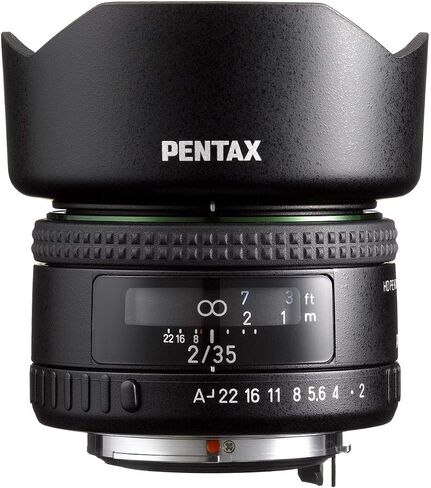 عدسة Pentax HD PENTAX-FA35mmF2 أحادية البؤرة واسعة الزاوية (متوافقة بالحجم الكامل)، أداء جيد للصور، طلاء HD عالي الأداء، تصميم مدمج وخفيف الوزن، تصوير قريب 11.8 بوصة (30) in Kuwait